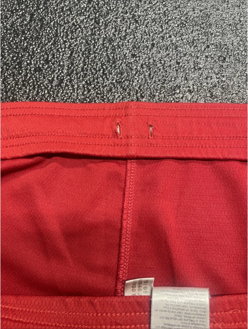VTG Adidas Shorts Mens XL Red Gray Y2K Dazzle Shiny Basketball 3 Stipes Logo